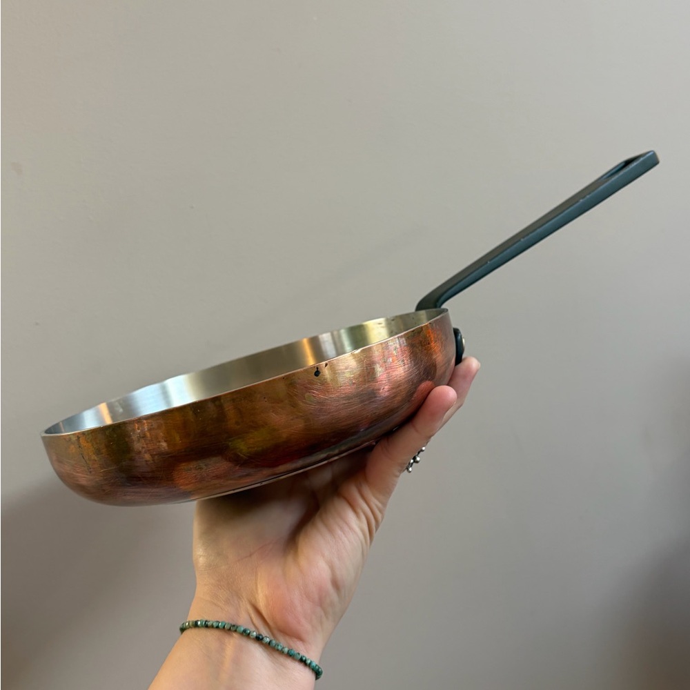 West Elm Market Copper Bottom Pan, Cookware Stovetop Copper Frying Pan Kitchen